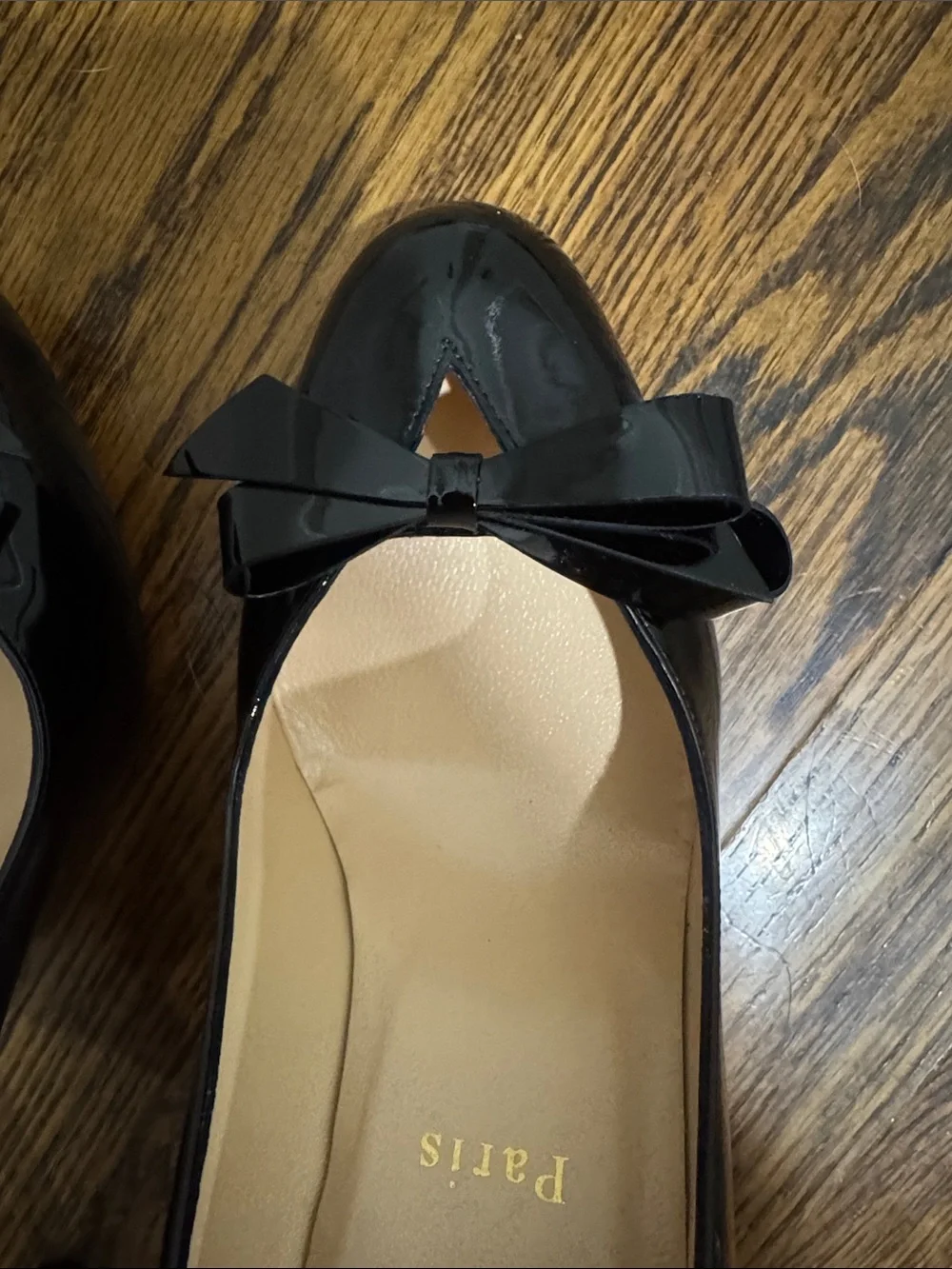 Christian Louboutin/Black Patent 4” Heels with Bow On Toe/US Size 6.5/NWOT! - Picture 3 of 16